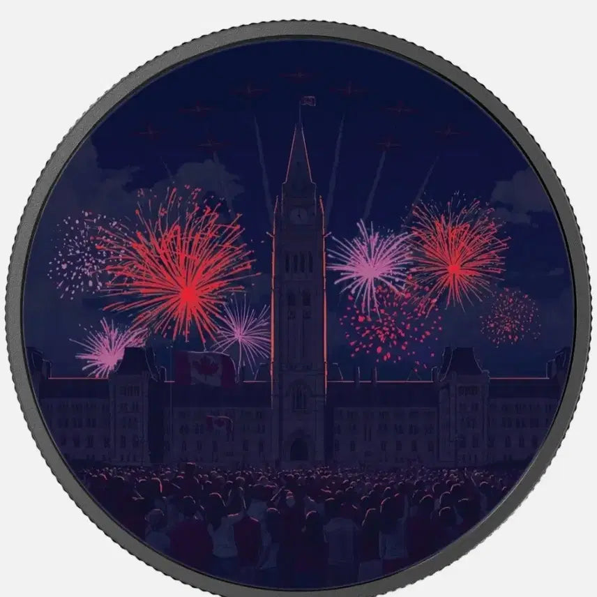 [BUNJANG] 2017 Canada 2 oz Pure Silver Glow Parliament Building Coin / 2017 캐나다 2온스 의회 건물 퓨어 실버 글로우 실버