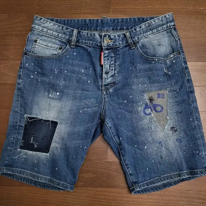 [BUNJANG] Dsquared2 Damaged Stretch Denim Shorts / 정품  디스퀘어드2  데미지스판반바지 33