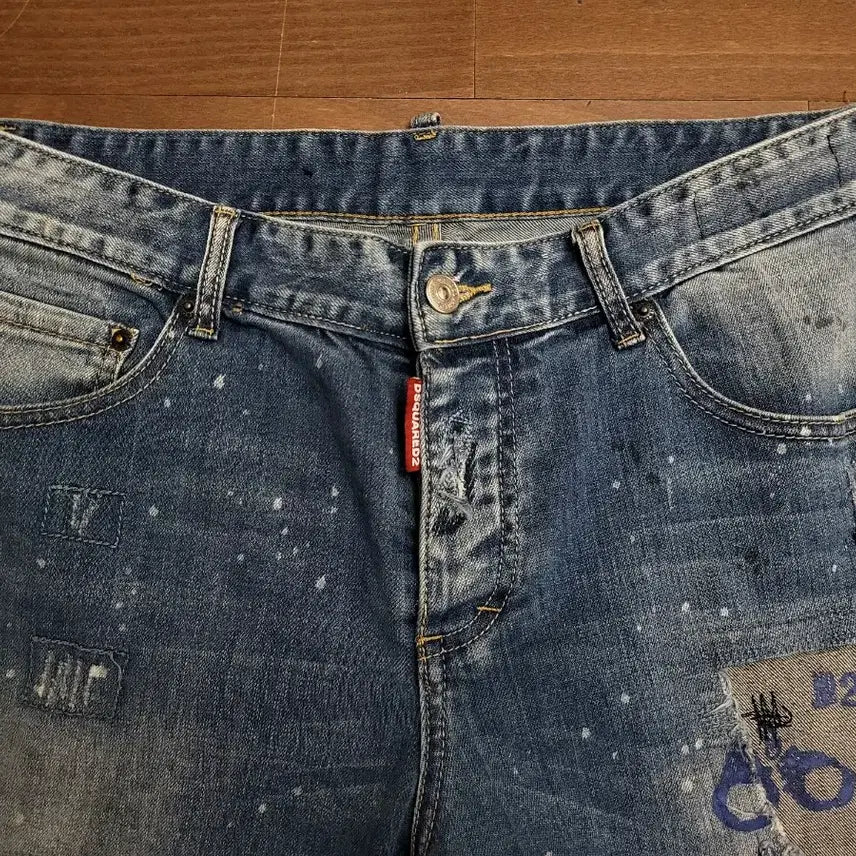 [BUNJANG] Dsquared2 Damaged Stretch Denim Shorts / 정품  디스퀘어드2  데미지스판반바지 33