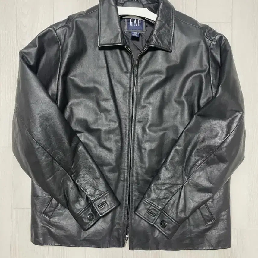 [BUNJANG] Old Gap Leather Single Rider Drizzler Jacket L / 올드 갭 레더 싱글 드리즐러 자켓 L