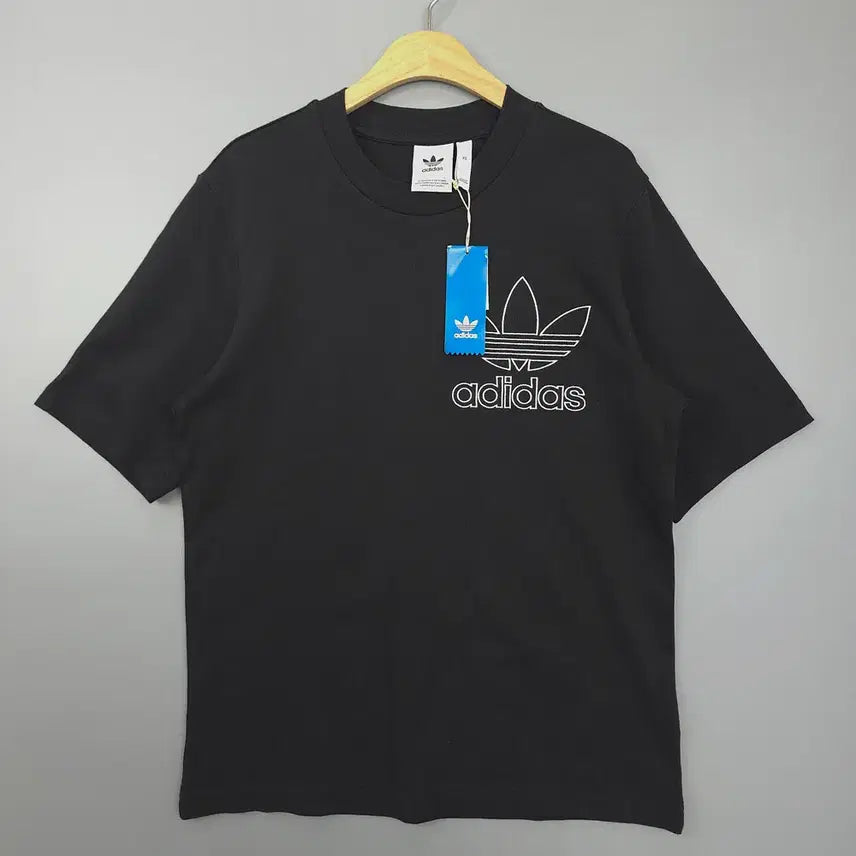 [BUNJANG] Adidas Trefoil Outline T-Shirt Black / 새제품 아디다스 Adidas 트레포일 아웃라인 반팔티 블랙