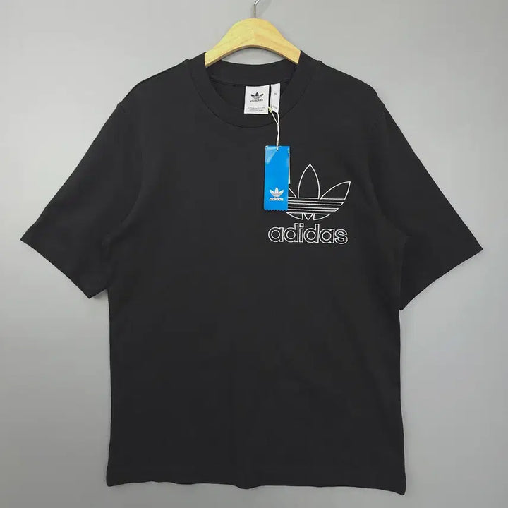 [BUNJANG] Adidas Trefoil Outline T-Shirt Black / 새제품 아디다스 Adidas 트레포일 아웃라인 반팔티 블랙