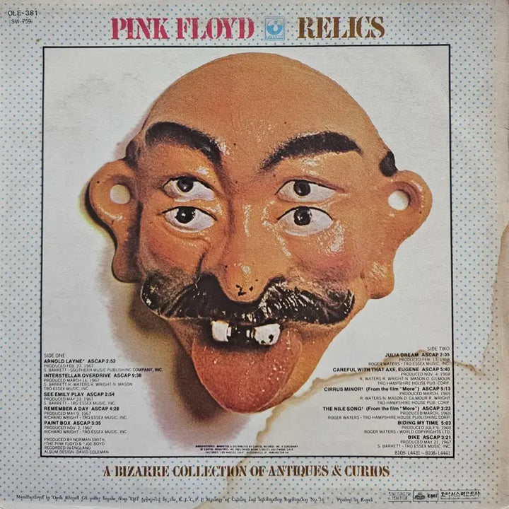[BUNJANG] Pink Floyd Relics LP / 핑크 플로이드 Relics 릴릭스 LP
