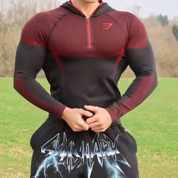 [BUNJANG] Gymshark Onyx Hoodie Red L / 짐샤크 오닉스 후드 레드L (사이즈 교신원합니다.)