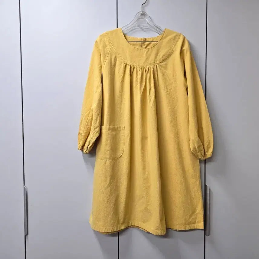 [BUNJANG] Yellow Linen Dress / 산틋한 노랑 원피스M