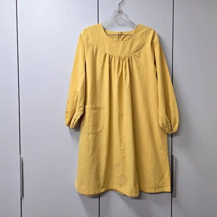 [BUNJANG] Yellow Linen Dress / 산틋한 노랑 원피스M