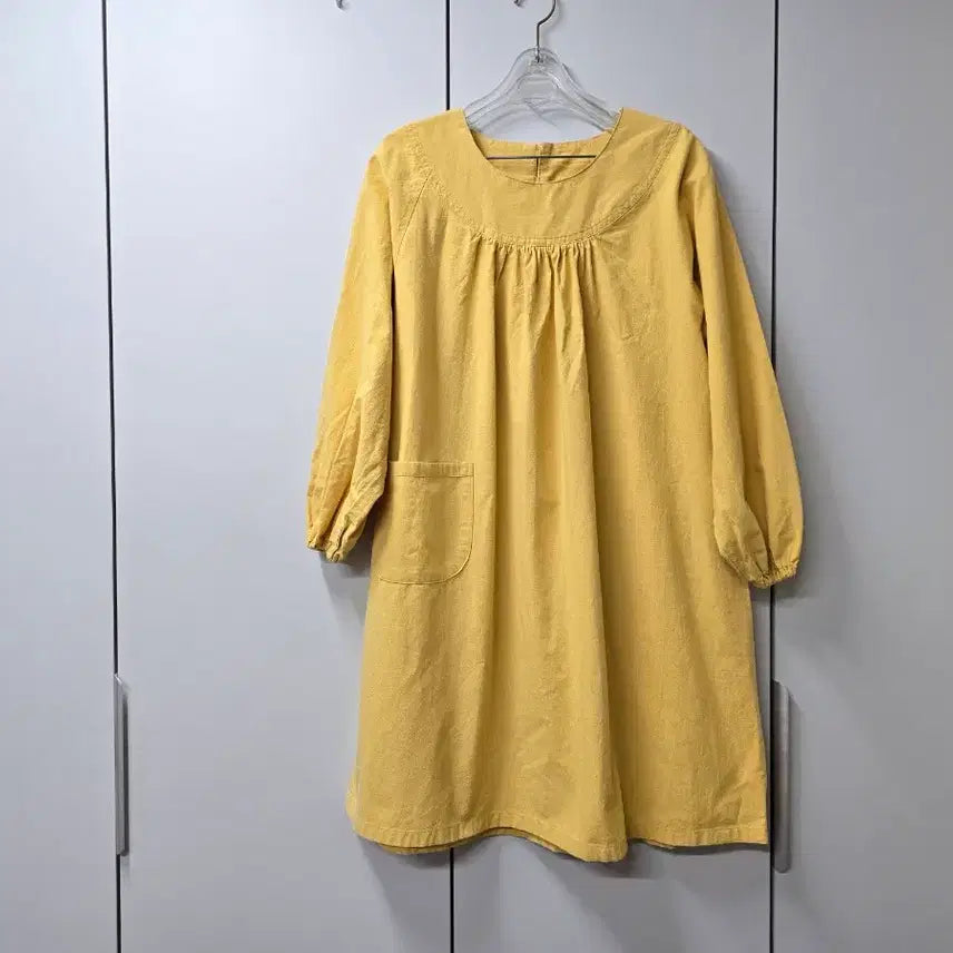 [BUNJANG] Yellow Linen Dress / 산틋한 노랑 원피스M