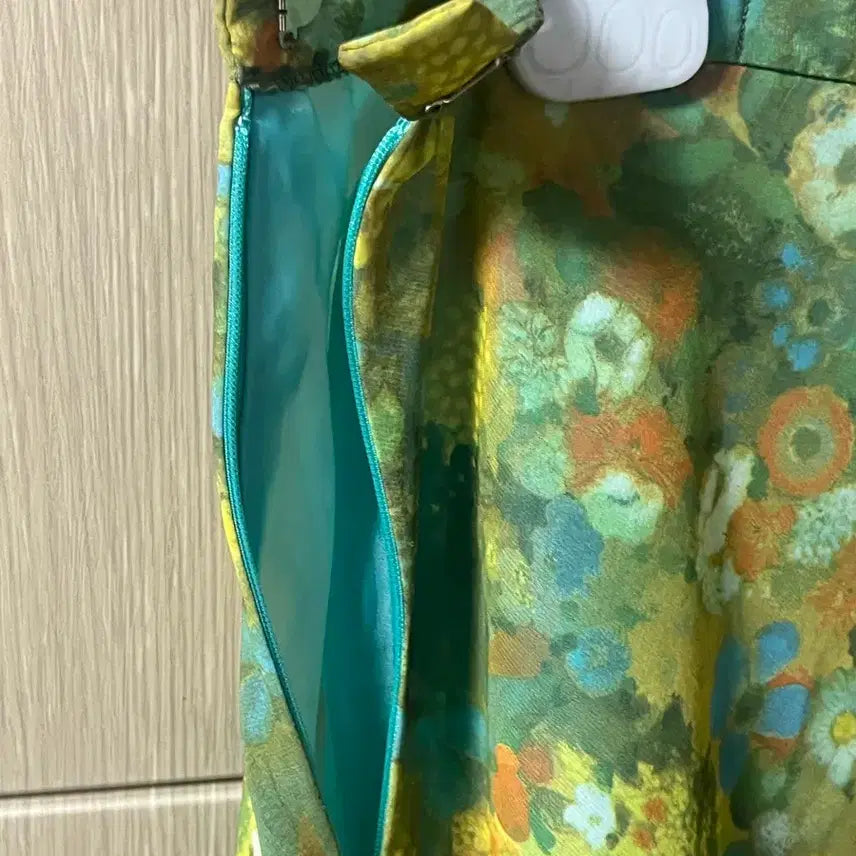 [BUNJANG] Chiffon Flower Long Skirt / 쉬폰 플라워 롱스커트