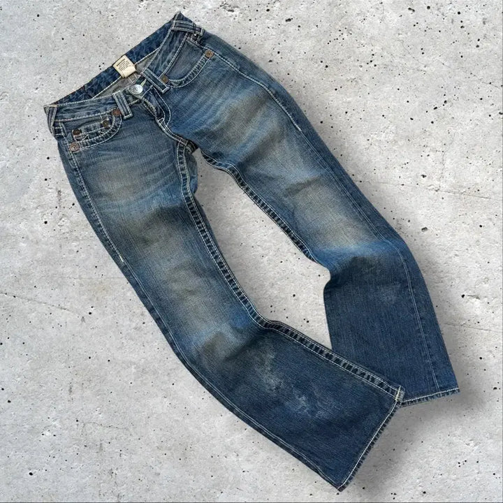 [BUNJANG] True Religion Bobby Bootcut Jeans Pants Size 25 / [25] 트루릴리젼 바비 빅티 부츠컷 데님 청바지 팬츠
