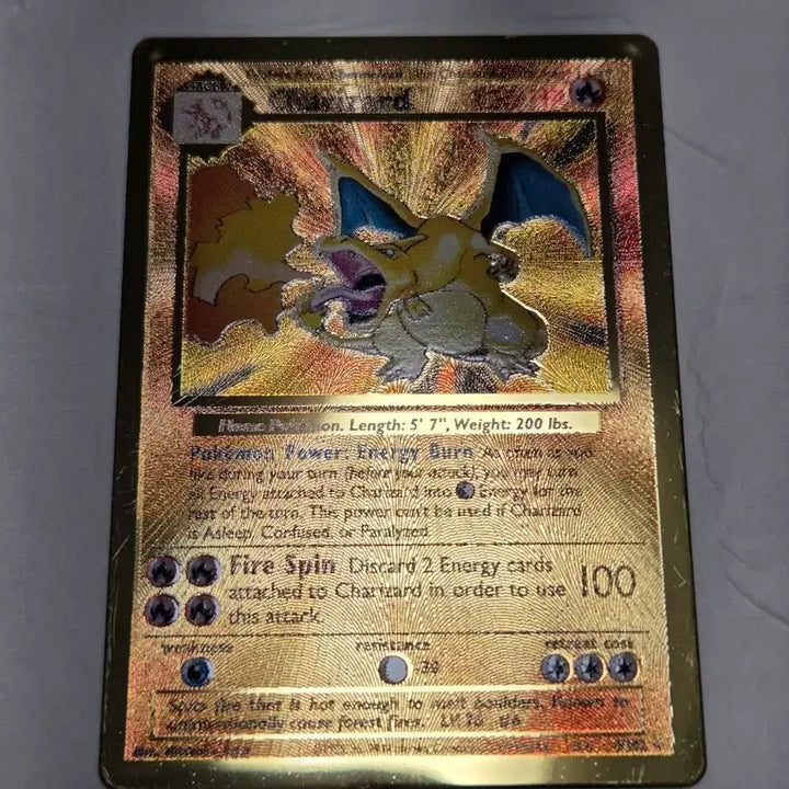 [BUNJANG] Pokemon TCG North American 25th Anniversary Metal Charizard Card / 포켓몬카드 북미판 25주년 메탈 리자몽