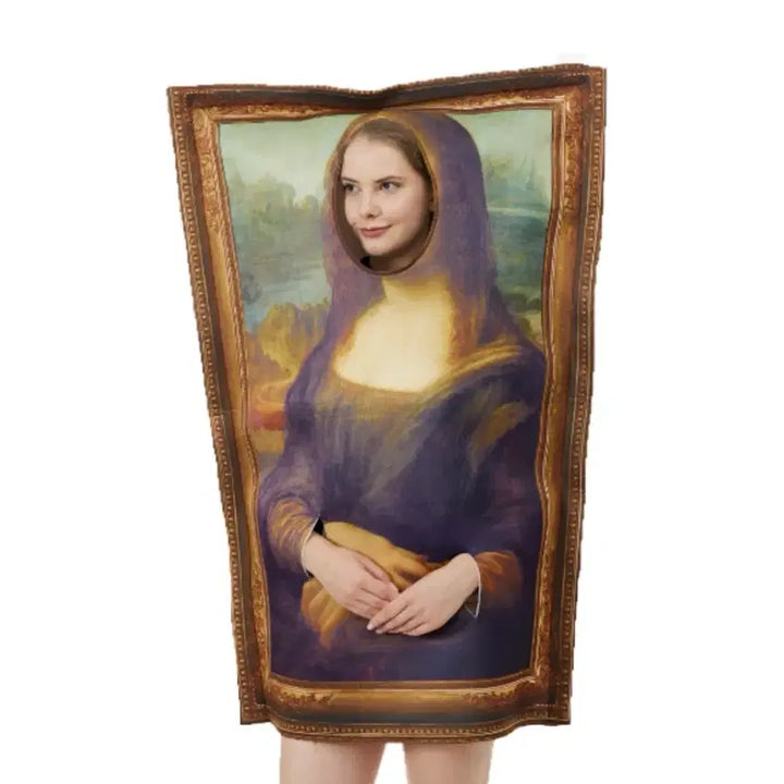 [BUNJANG] Mona Lisa Halloween Party Costume with Frame Design / 할로윈 파티 명화 모나리자 코스튬