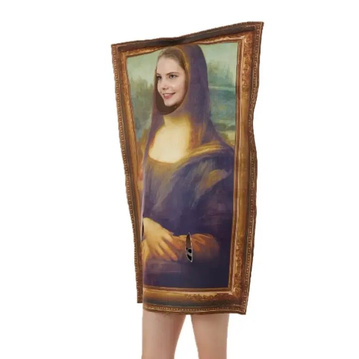 [BUNJANG] Mona Lisa Halloween Party Costume with Frame Design / 할로윈 파티 명화 모나리자 코스튬