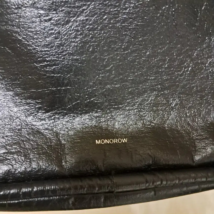[BUNJANG] Monday Edition Black Leather Shoulder Bag / 먼데이 에디션 블랙 레더 숄더백