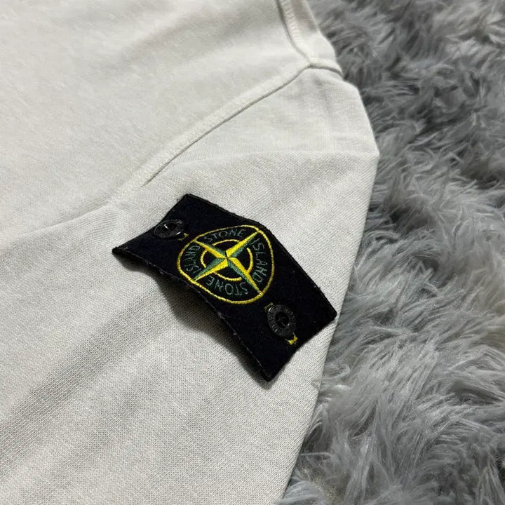 [BUNJANG] Stone Island Sleeve T-Shirt Ivory S / 스톤아일랜드 슬리브 아이보리 {size S}