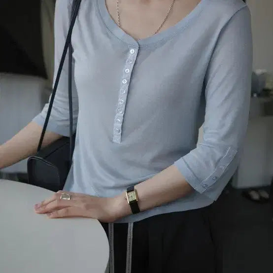 [BUNJANG] Modestmood Pound Sleeve - Blue Grey / 모데스트무드 Pound Sleeve