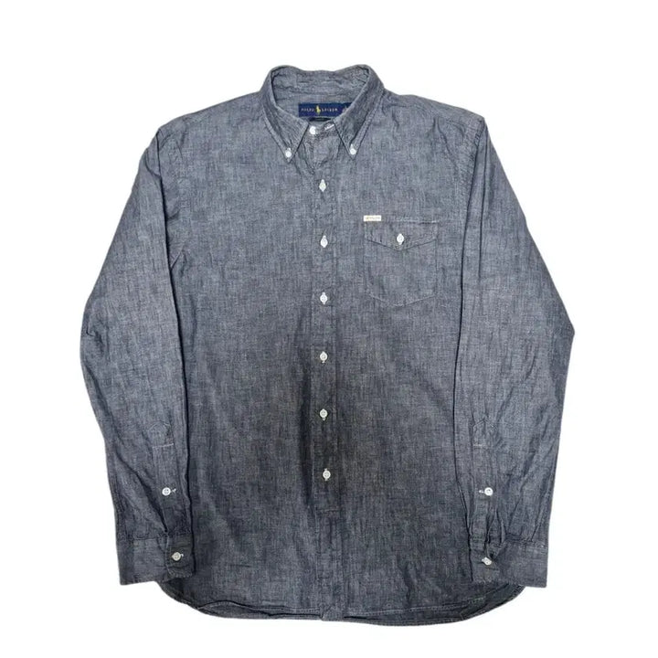 [BUNJANG] Polo Ralph Lauren Pocket Grey Shirt L / 폴로 랄프로렌 포켓 그레이 셔츠 L
