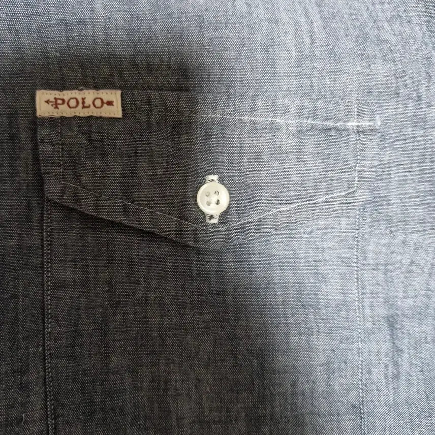 [BUNJANG] Polo Ralph Lauren Pocket Grey Shirt L / 폴로 랄프로렌 포켓 그레이 셔츠 L