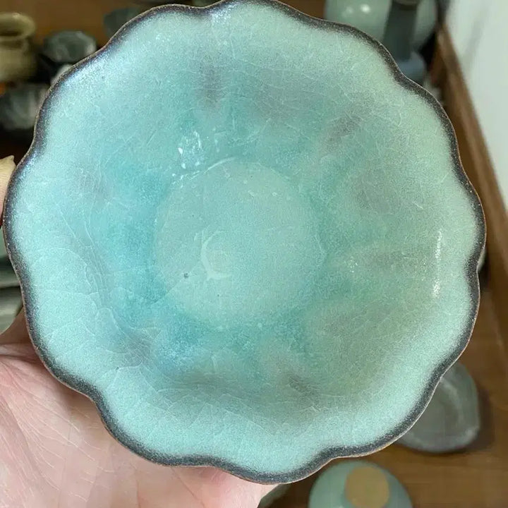 [BUNJANG] Qing Dynasty Celadon Tea Cup / 진품 청나라초기 용천요(운송시간9일)