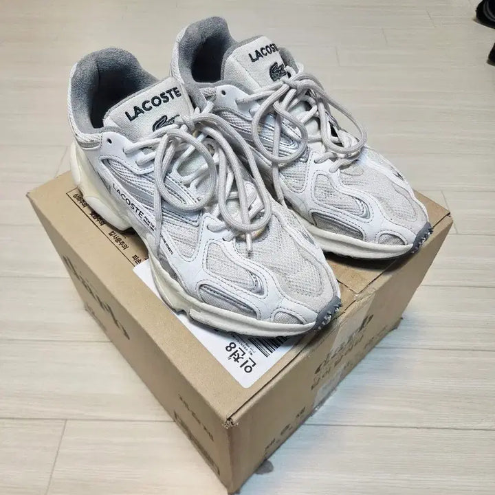 [BUNJANG] Lacoste L003 2K24 Sneakers - White/Grey (Size 280) / (280사이즈) 라코스테 L003 2K24 - 화이트/그레이