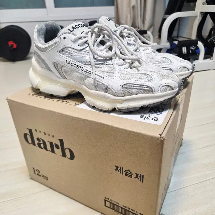 [BUNJANG] Lacoste L003 2K24 Sneakers - White/Grey (Size 280) / (280사이즈) 라코스테 L003 2K24 - 화이트/그레이