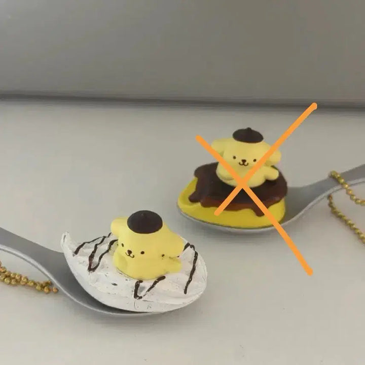 [BUNJANG] Pompompurin Spoon Keychain (Vintage Gacha) / 폼폼푸린 스푼 키링(고전 가챠) 판매