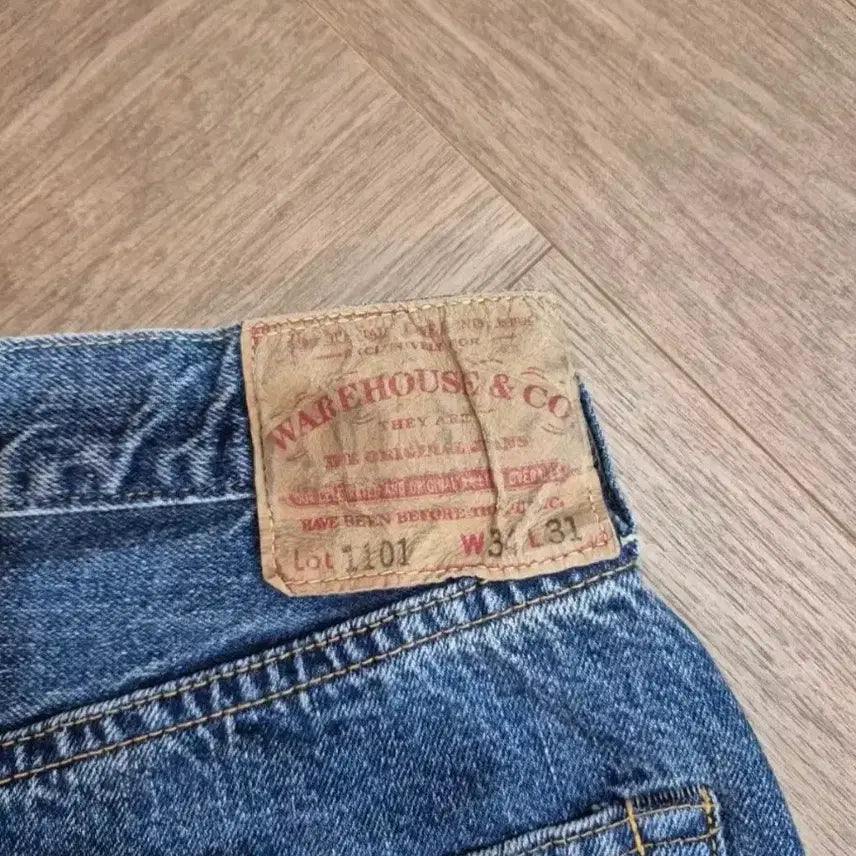 [BUNJANG] Warehouse 1101 Special Order Model Regular Straight Fit Denim / 웨어하우스1101 별주모델 판매 34