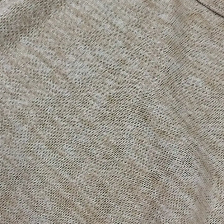 [BUNJANG] Beige Shirring Long Sleeve T-Shirt / 베이지 밑단 셔링 티 새상품