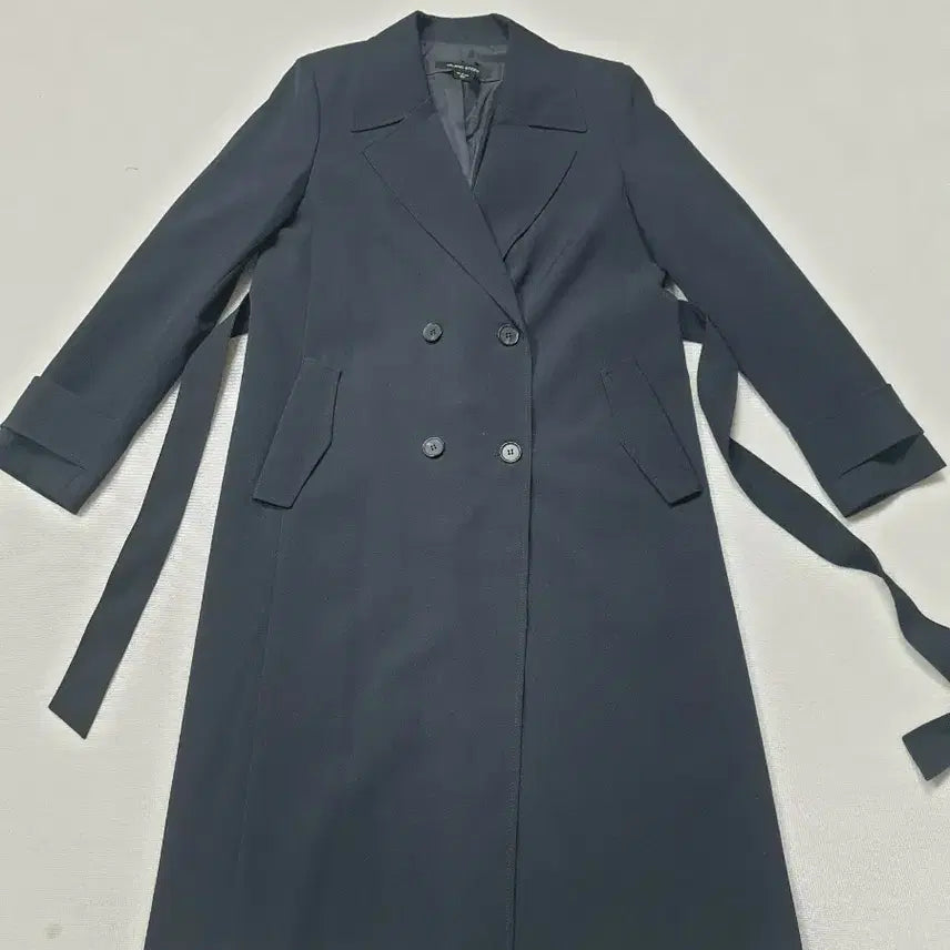 [BUNJANG] Milano Story Double Trench Coat Navy / 밀라노스토리  더블 트렌치 코트 허리끈 여성85
