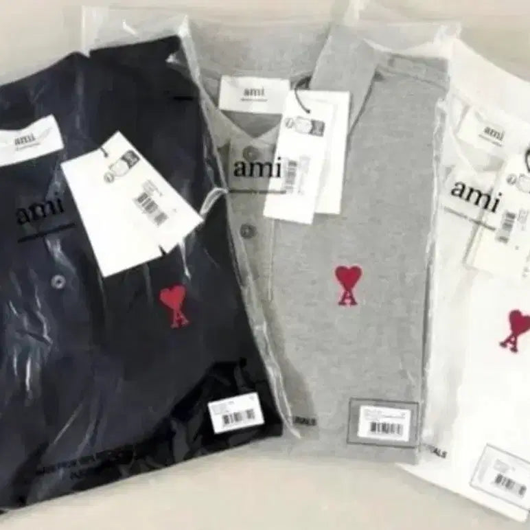 [BUNJANG] AMI Paris PK Cotton Short-Sleeve T-Shirt / [무료배송/정품] 아미 PK 카라 코튼 반팔티 3 colors