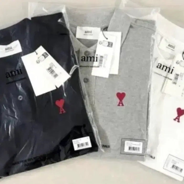 [BUNJANG] AMI Paris PK Cotton Short-Sleeve T-Shirt / [무료배송/정품] 아미 PK 카라 코튼 반팔티 3 colors