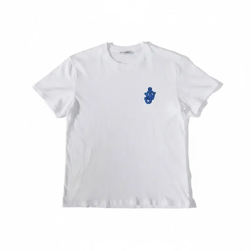 [BUNJANG] JW Anderson Anchor Logo White T-Shirt L / JW앤더슨 앵커 로고 흰색 반팔 티셔츠 L