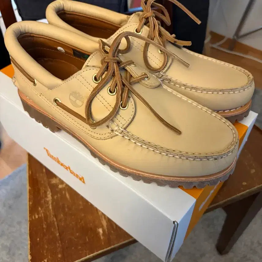 [BUNJANG] Timberland Authentic Boat Shoes Beige / [260]팀버랜드 어센틱 보트슈즈 베이지