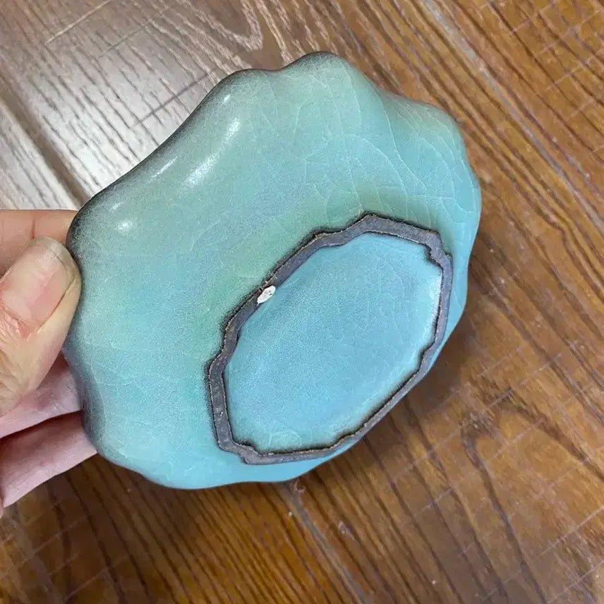 [BUNJANG] Qing Dynasty Mid-Period Longquan Celadon Tea Cup Saucer / 진품 청나라초기 용천요(운송시간9일)