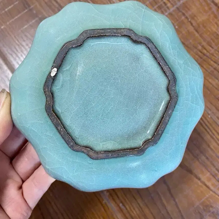 [BUNJANG] Qing Dynasty Mid-Period Longquan Celadon Tea Cup Saucer / 진품 청나라초기 용천요(운송시간9일)