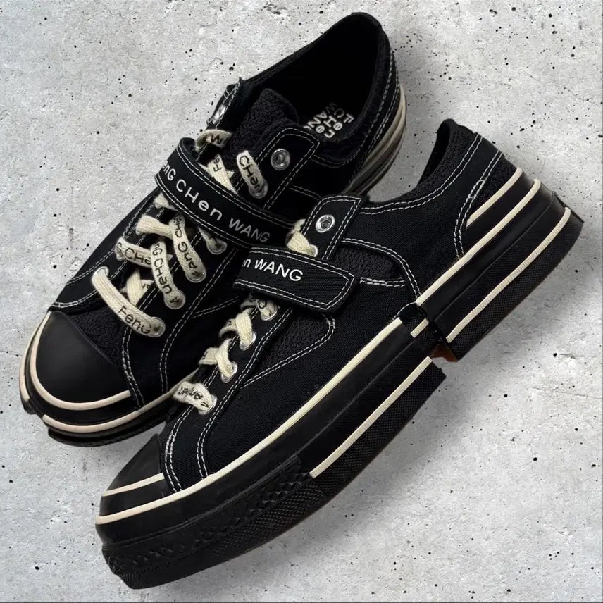 [BUNJANG] Converse x Feng Chen Wang Chuck 70 Low Two-in-One Black / [270] 컨버스 x 펑첸왕 척 70 로우 투인원 블랙