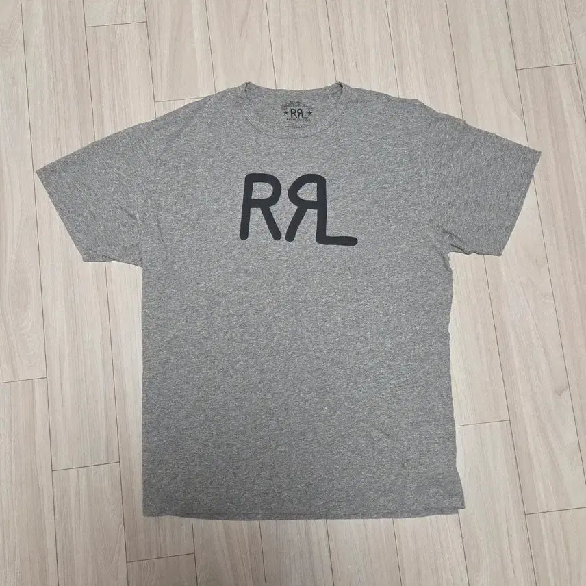 [BUNJANG] RRL Logo Jersey T-Shirt Gray L / RRL 로고 저지 티셔츠 그레이 L