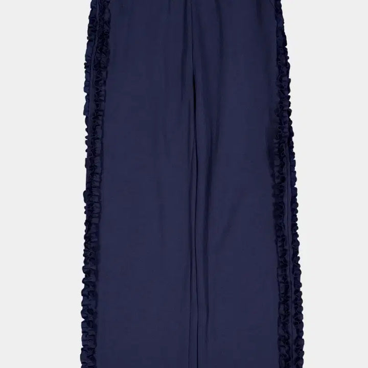 [BUNJANG] Saenggin Studio Ruffle Track Pants Navy / 생긴스튜디오 러플 트랙 팬츠 바지 하의 navy