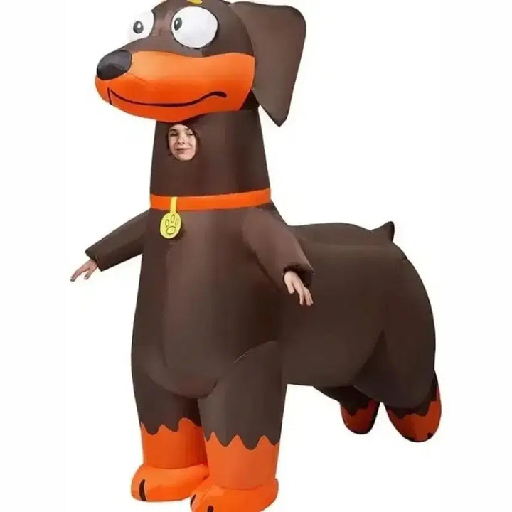 [BUNJANG] Dachshund Dog Air Suit Rental / 졸사 졸업사진 닥스훈트 강아지 에어슈트 남녀공용 대여 해드려요