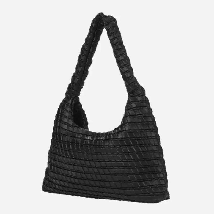 [BUNJANG] Kuani Textured Hobo Bag Black / 콰니 호보백 Textured Hobo Bag Black