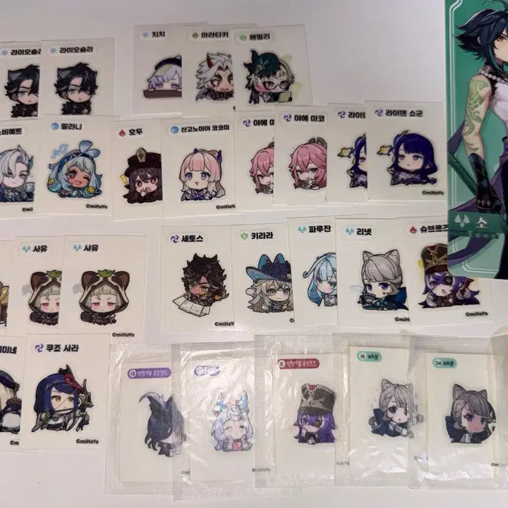 [BUNJANG] Genshin Impact Series 2 Sticker Set / [원가양도] 원신 띠부띠부씰 2탄 증명사진 띠부씰 푸리나 라이오슬리