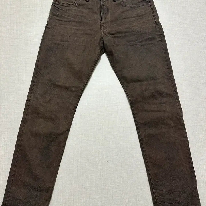[BUNJANG] RRL Slim Fit Distressed Brown Jeans / RRL 슬림핏 디스트레스 브라운진