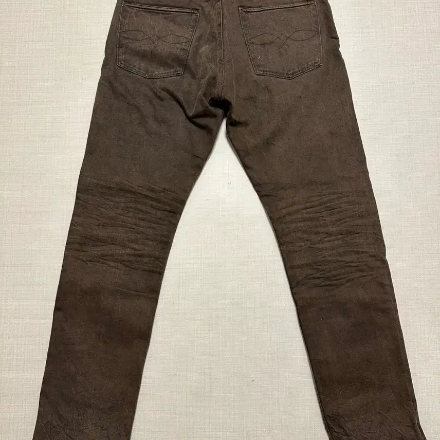 [BUNJANG] RRL Slim Fit Distressed Brown Jeans / RRL 슬림핏 디스트레스 브라운진