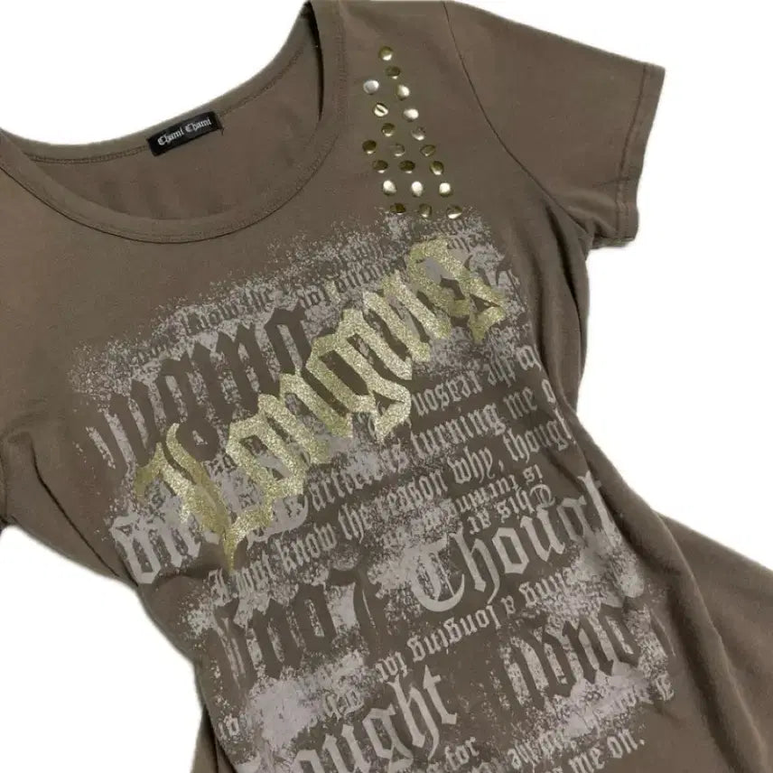 [BUNJANG] Punk Y2K Gyaru Short Sleeve T-Shirt / 펑크 y2k 갸루 반팔