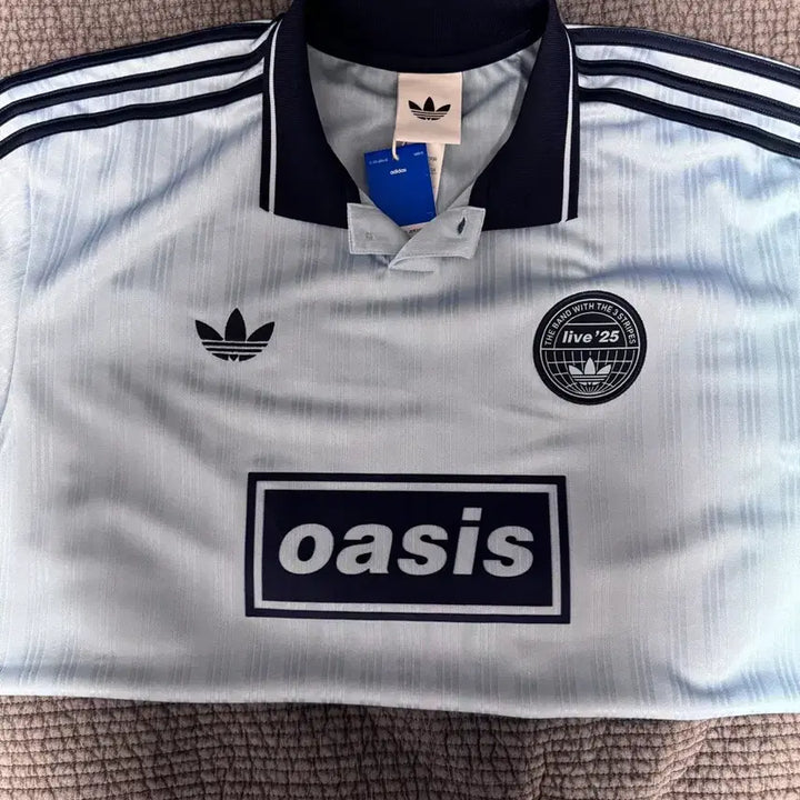 [BUNJANG] Adidas Oasis Tour Jacquard Jersey Blue S / 아디다스 오아시스 투어 자카드 블루 S