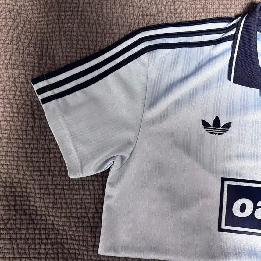 [BUNJANG] Adidas Oasis Tour Jacquard Jersey Blue S / 아디다스 오아시스 투어 자카드 블루 S