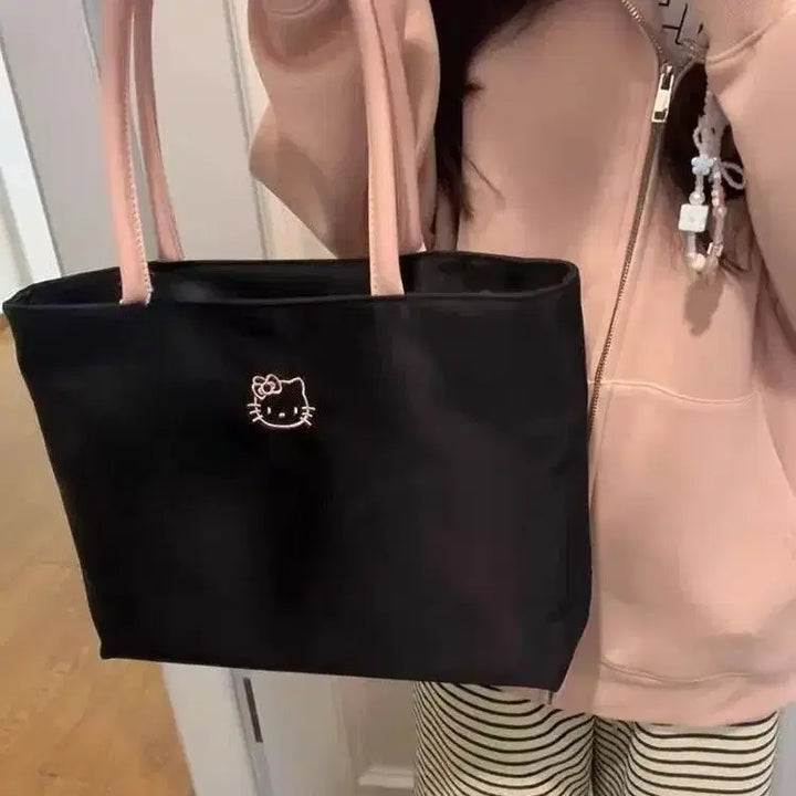 [BUNJANG] Y2K Vintage Blackpink Hello Kitty Shopper Bag / [SALE/*바로발송*] y2k 빈티지 블랙핑크 키티 쇼퍼백 가방