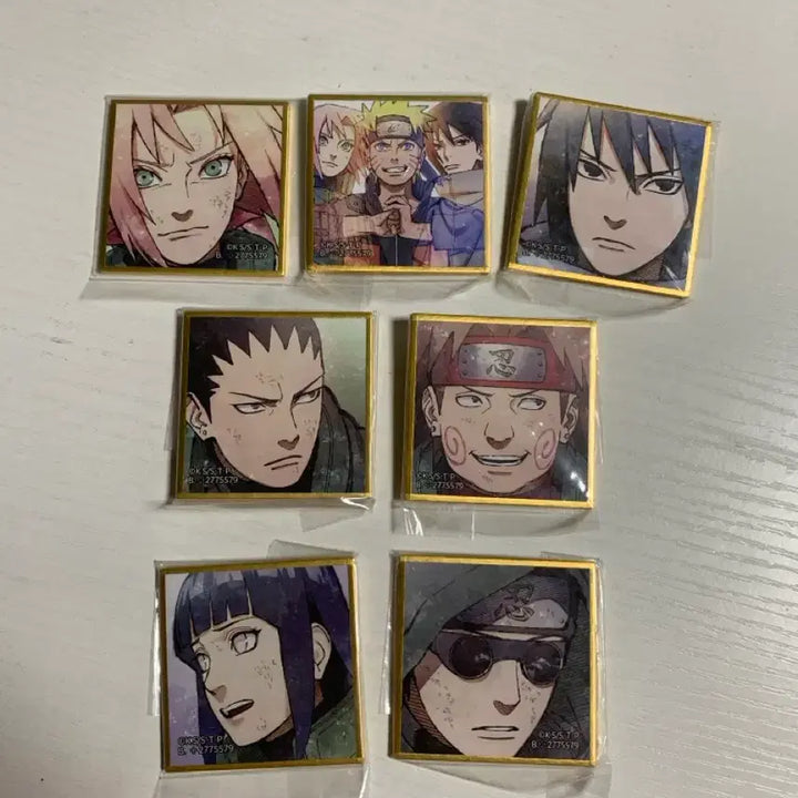 [BUNJANG] Naruto Shikishi Gacha Full Set (7 Types) / 나루토 색지 가챠 7종일괄