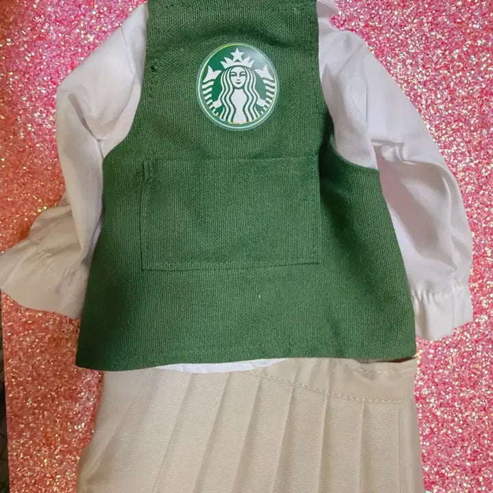 [BUNJANG] Disney Baby Doll Starbucks Outfit Set / 디즈니베이비돌 스타벅스의상