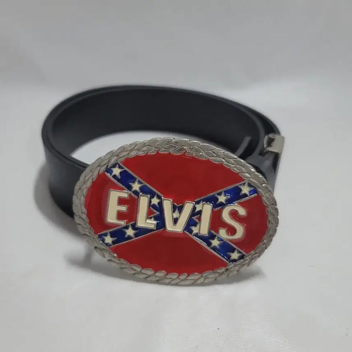 [BUNJANG] Elvis Big Buckle Leather Belt / 엘비스 빅버클 가죽벨트/a971