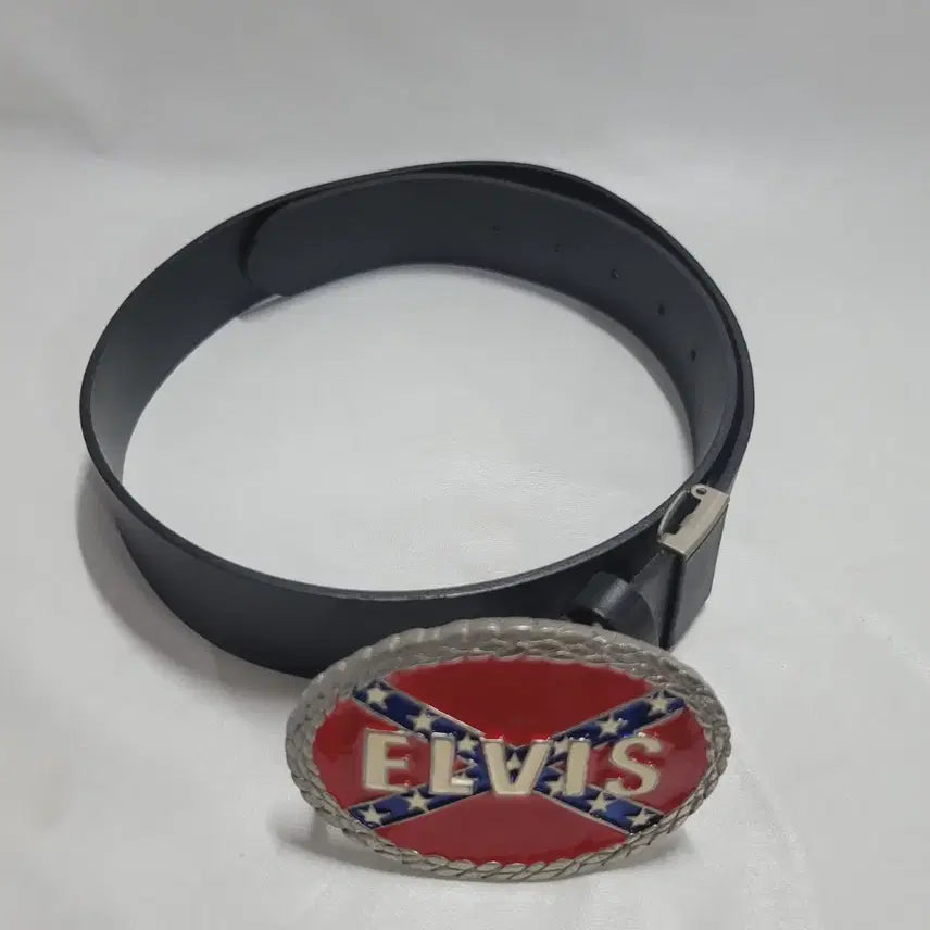 [BUNJANG] Elvis Big Buckle Leather Belt / 엘비스 빅버클 가죽벨트/a971